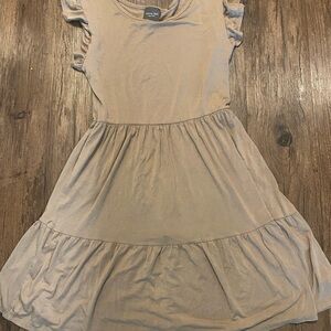 Olivia Rae Tan Ruffled Tiered Sundress